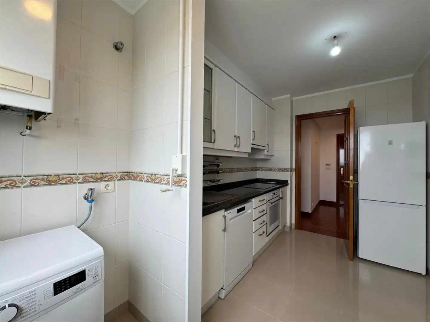 Kitchen of Flat for sale in Oleiros  with Heating, Parquet flooring and Storage room