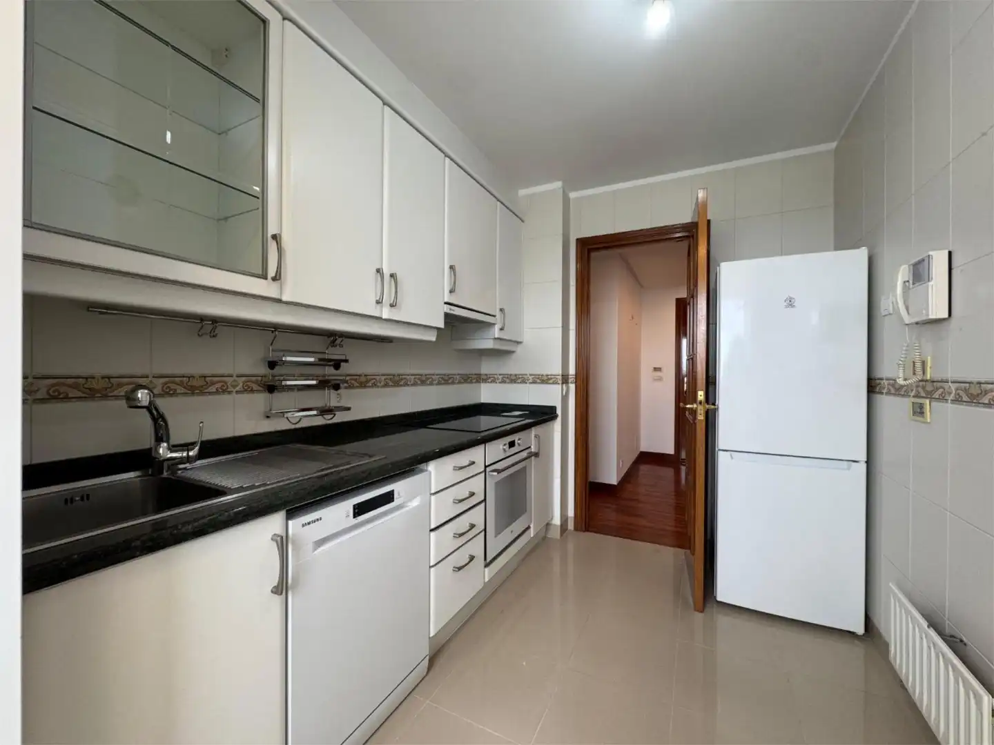 Kitchen of Flat for sale in Oleiros  with Heating, Parquet flooring and Storage room