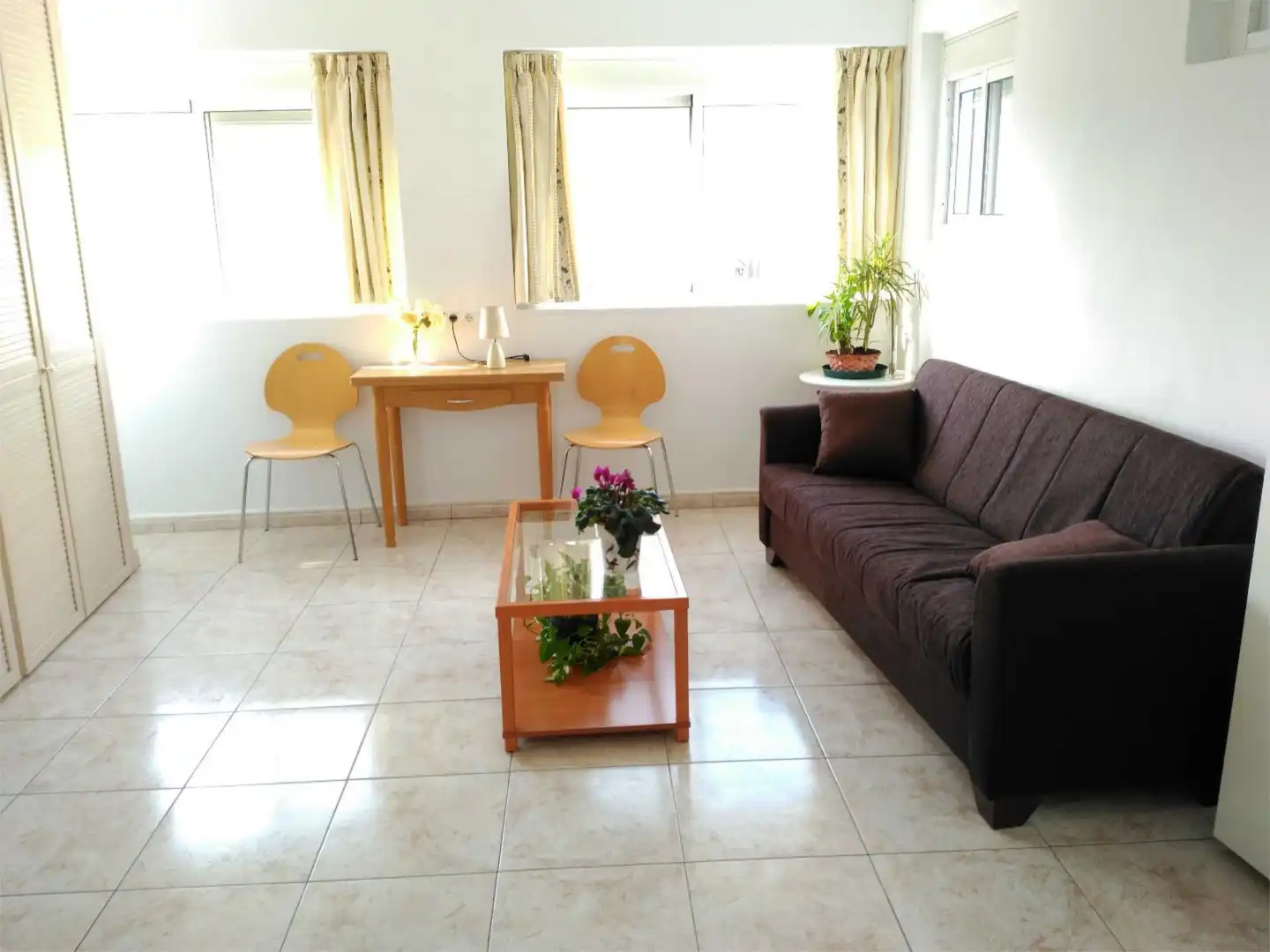 Living room of Study for rent in Málaga Capital  with Air Conditioner, Heating and Furnished