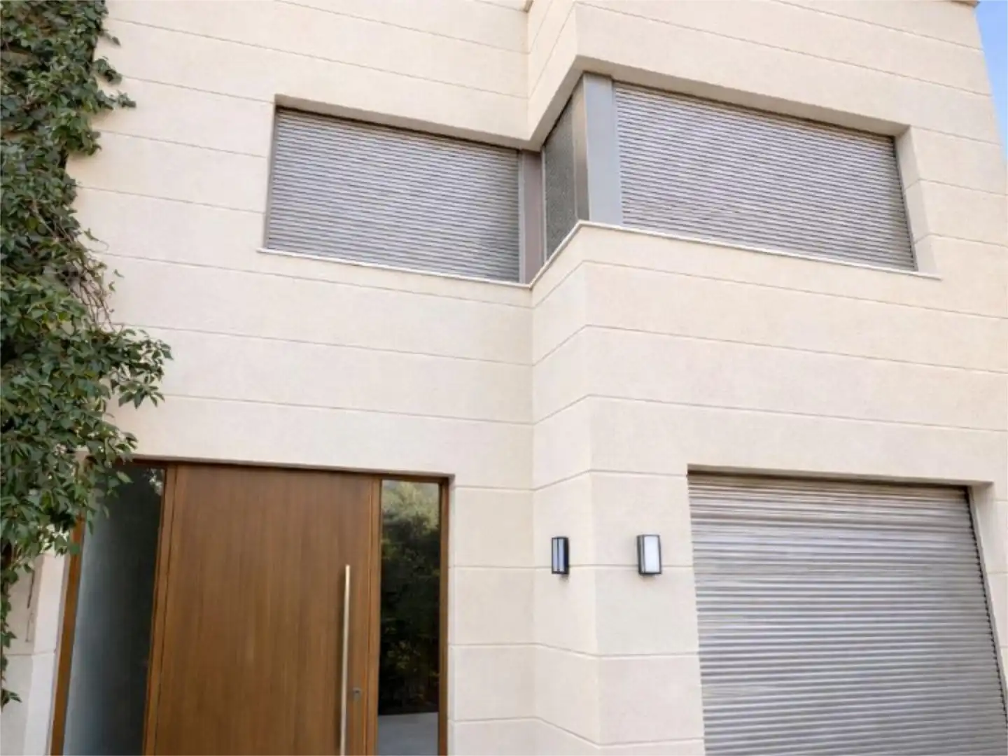 Exterior view of Houses for sale in  Madrid Capital  with Air Conditioner, Terrace and Swimming Pool