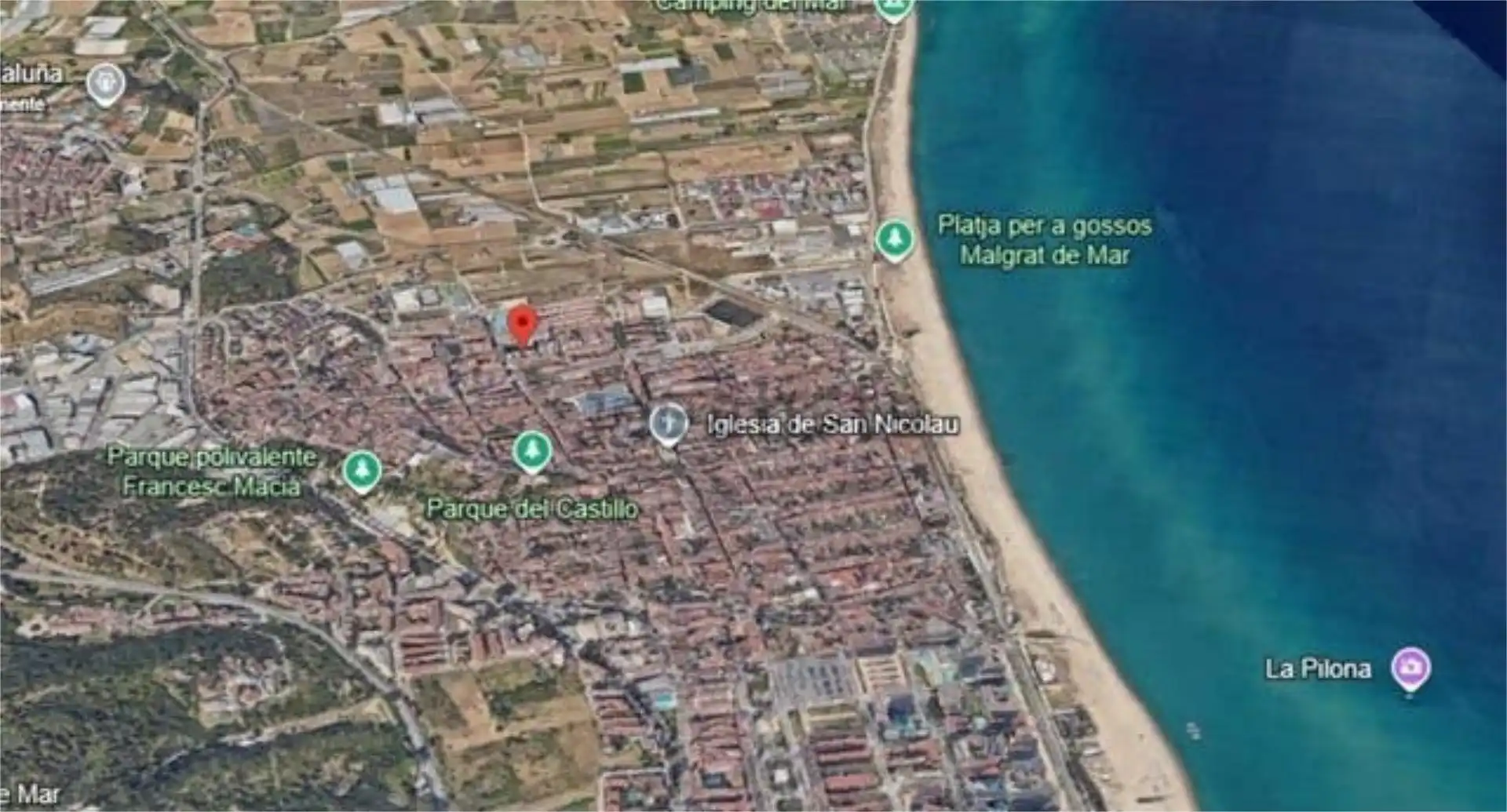 Vista exterior de Piso de alquiler en Malgrat de Mar con Calefacción, Terraza y Amueblado