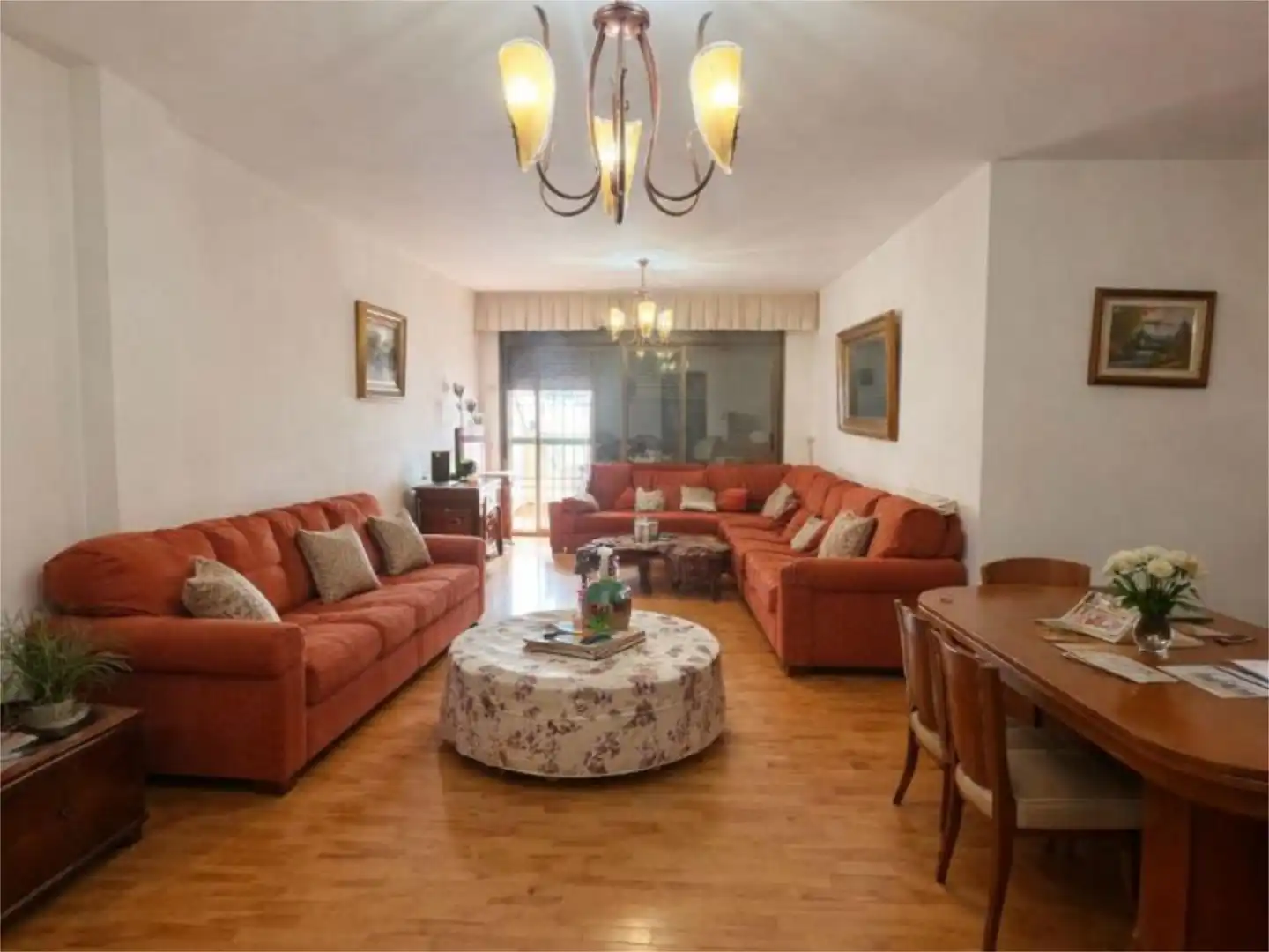 Living room of Flat for sale in Melilla  with Air Conditioner, Heating and Parquet flooring