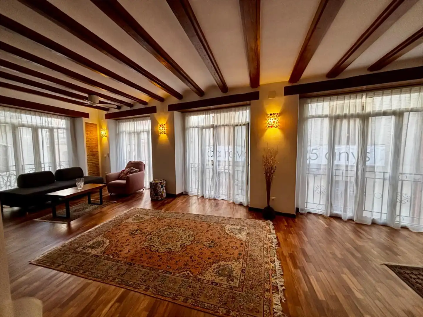 Wohnzimmer von Wohnung zur Miete in  Valencia Capital mit Klimaanlage
