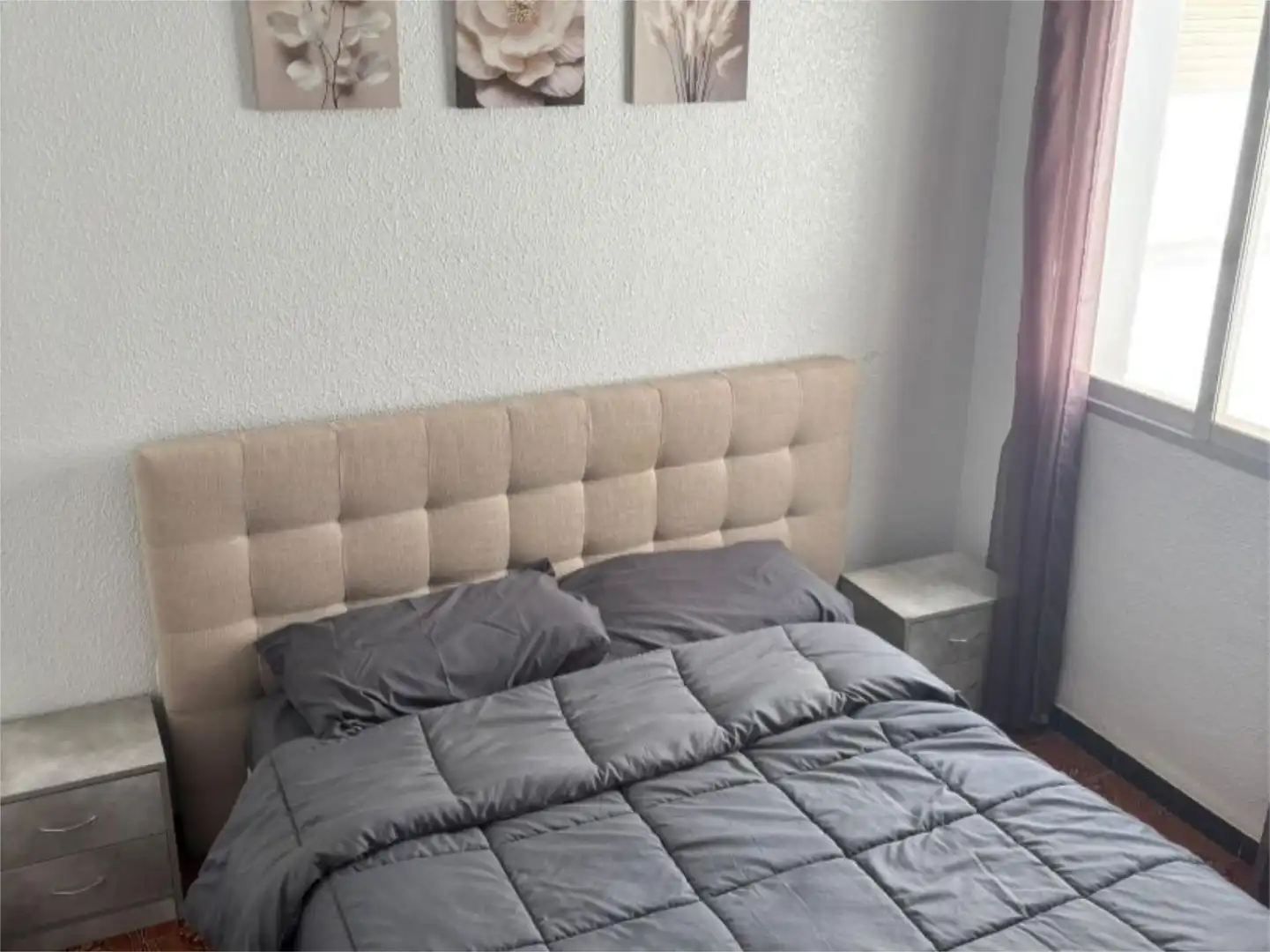 Apartament de lloguer a Carrer Peruga, 100, Moncófar Playa Dormitori de Apartament de lloguer en Moncofa amb Aire condicionat, Terrassa i Moblat