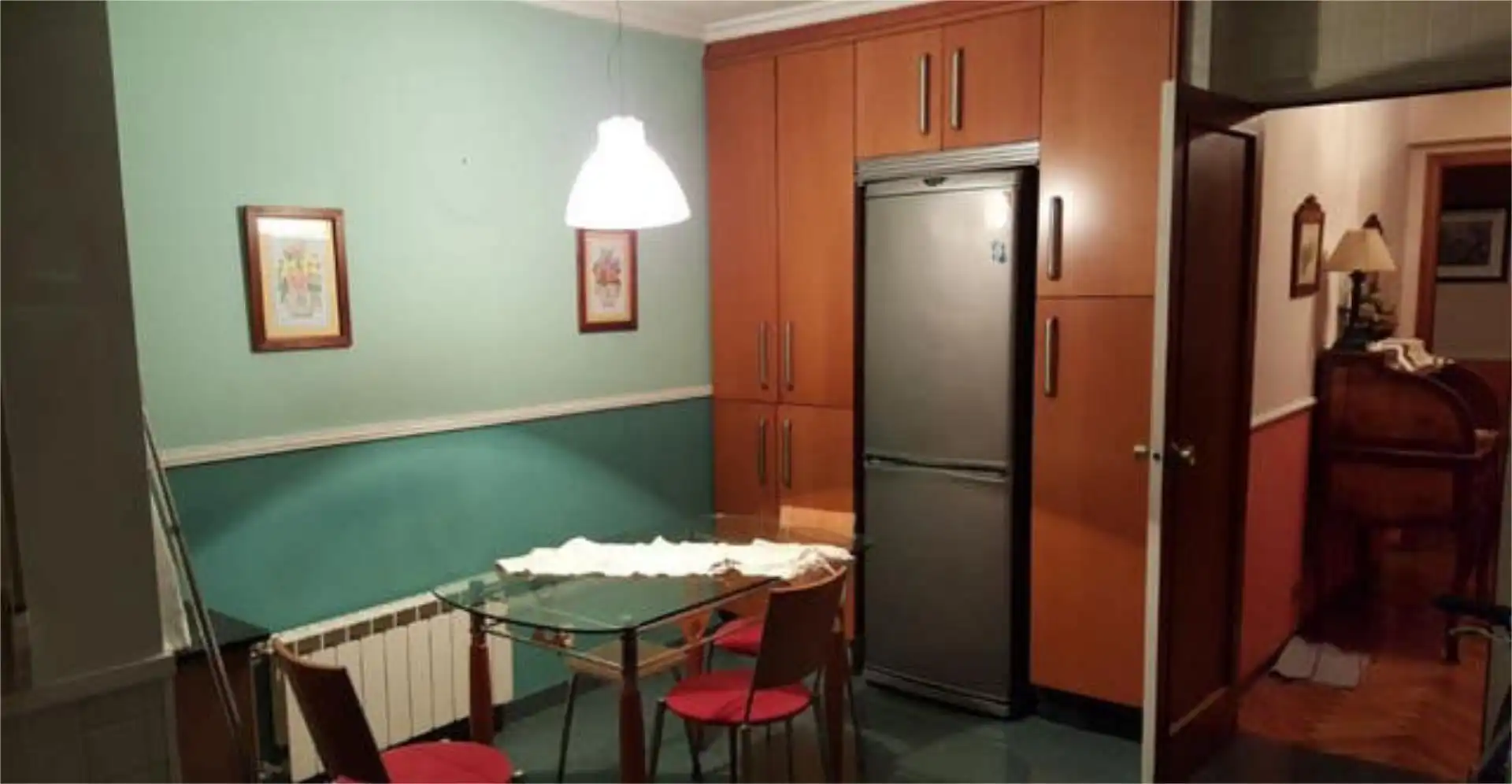 Cuina de Pis de lloguer en Madrid amb Calefacció, Terrassa i Moblat