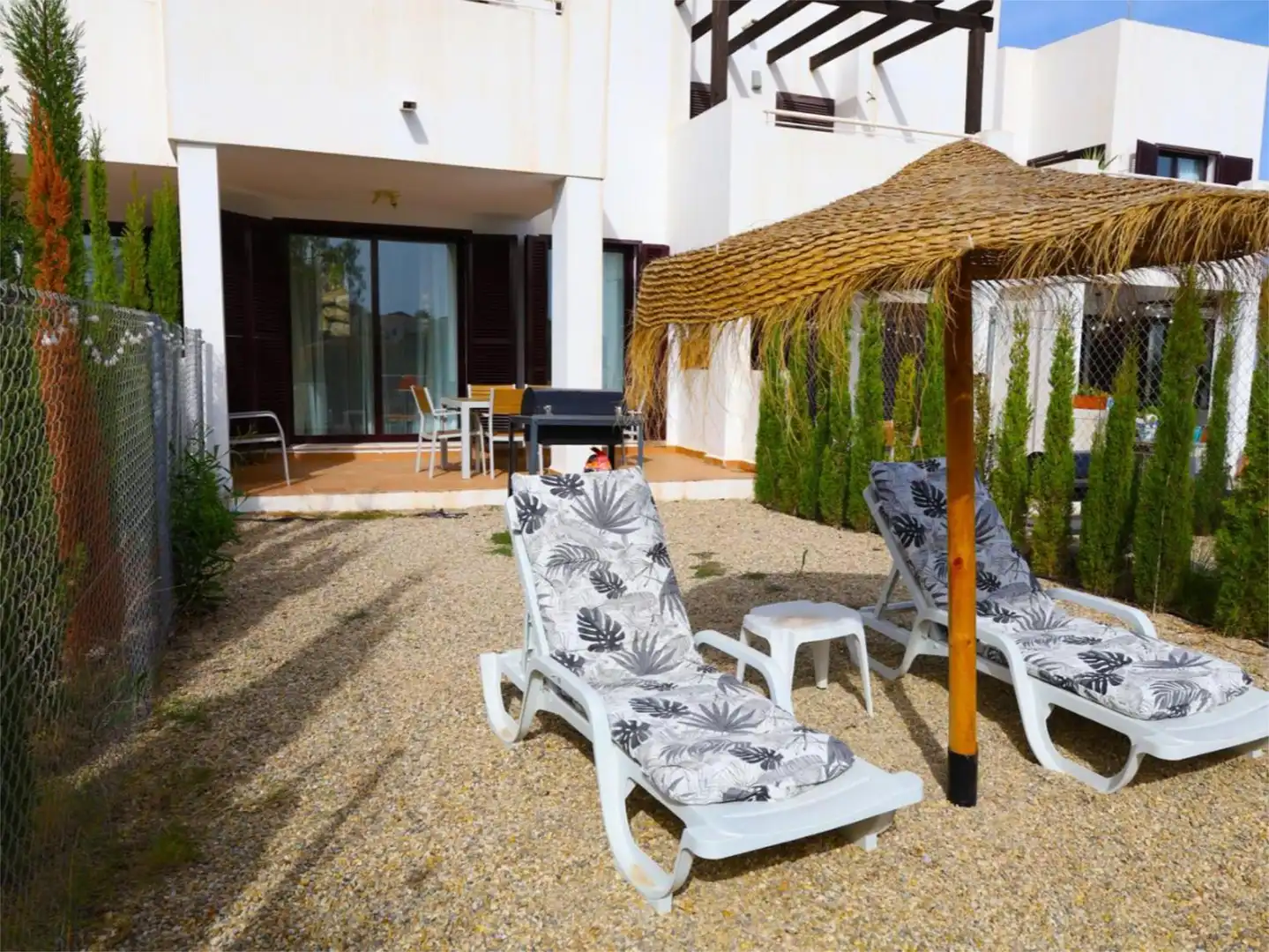 Flat for sale in Calle Avicena, 34, Mojácar Playa - Las Ventanicas - La Paratá Terrace of Flat for sale in Mojácar with Air Conditioner, Heating and Private garden