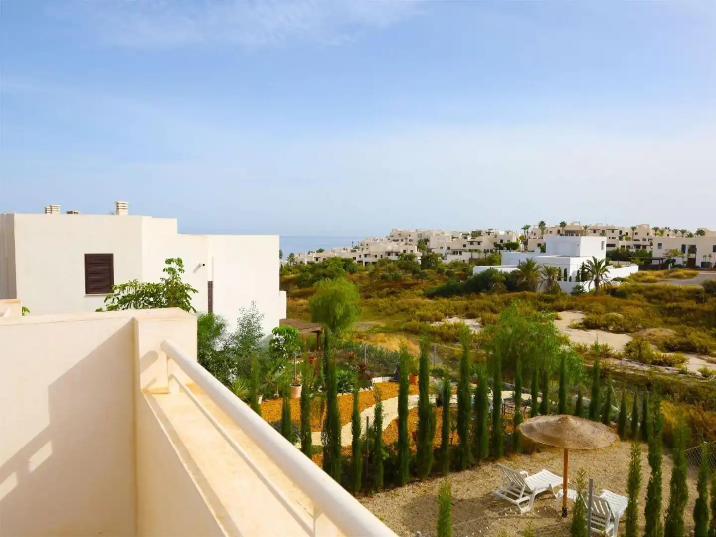 Flat for sale in Calle Avicena, 34, Mojácar Playa - Las Ventanicas - La Paratá Terrace of Flat for sale in Mojácar with Air Conditioner, Heating and Private garden