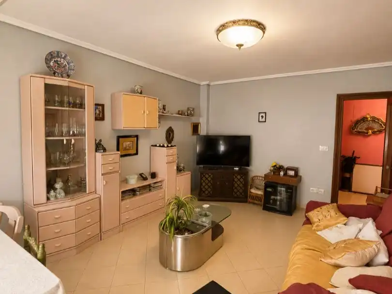 Living room of Flat for sale in Algeciras  with Furnished, Community parking and Balcony