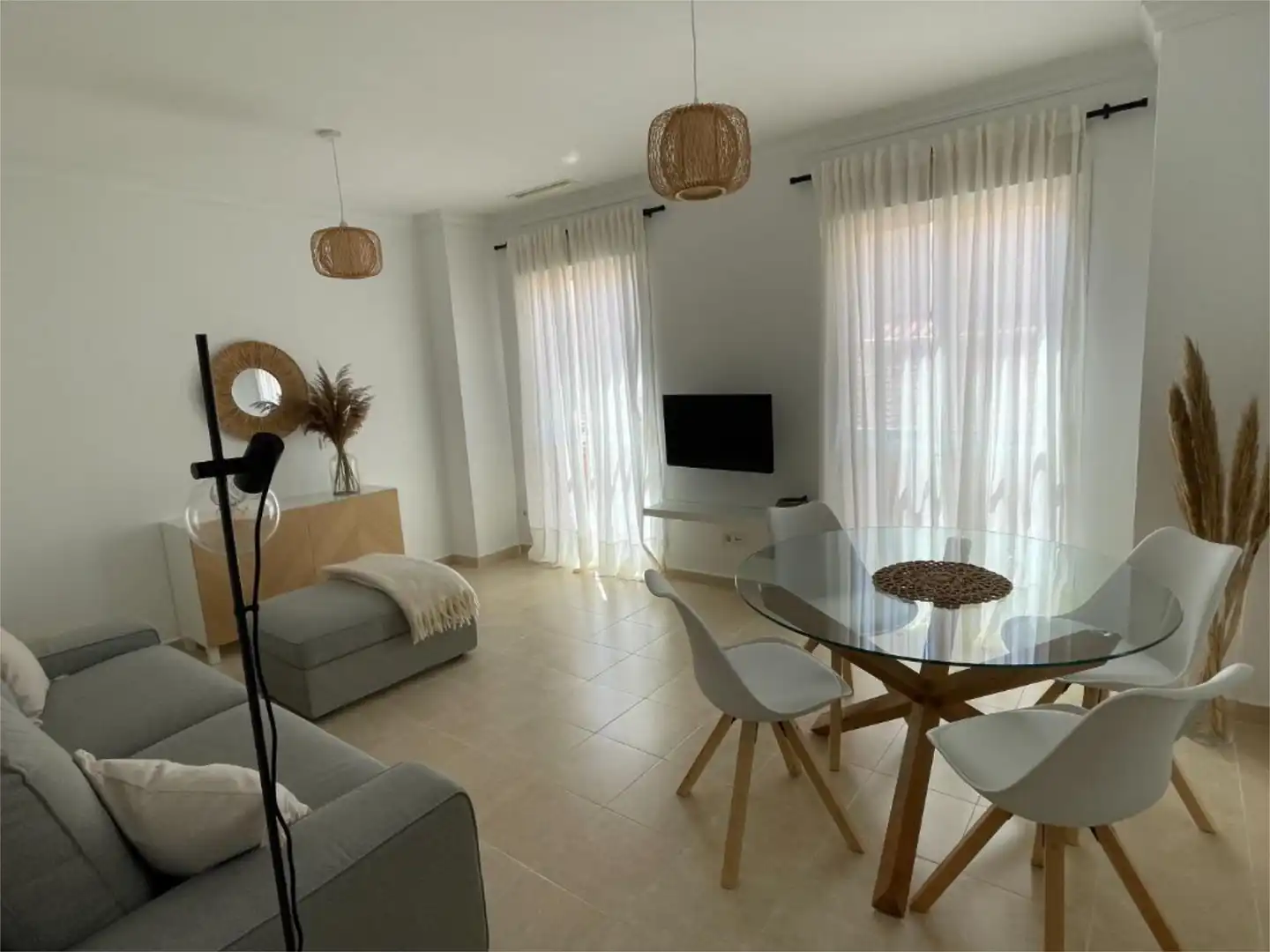 Living room of Flat for rent in Málaga Capital  with Air Conditioner, Heating and Furnished