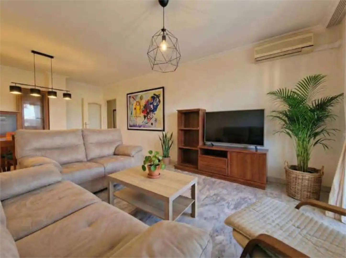 Flat for sale in Cortijo de Maza - Finca Monsalvez - El Olivar Living room of Flat for sale in Málaga with Private garden, Terrace and Storage room