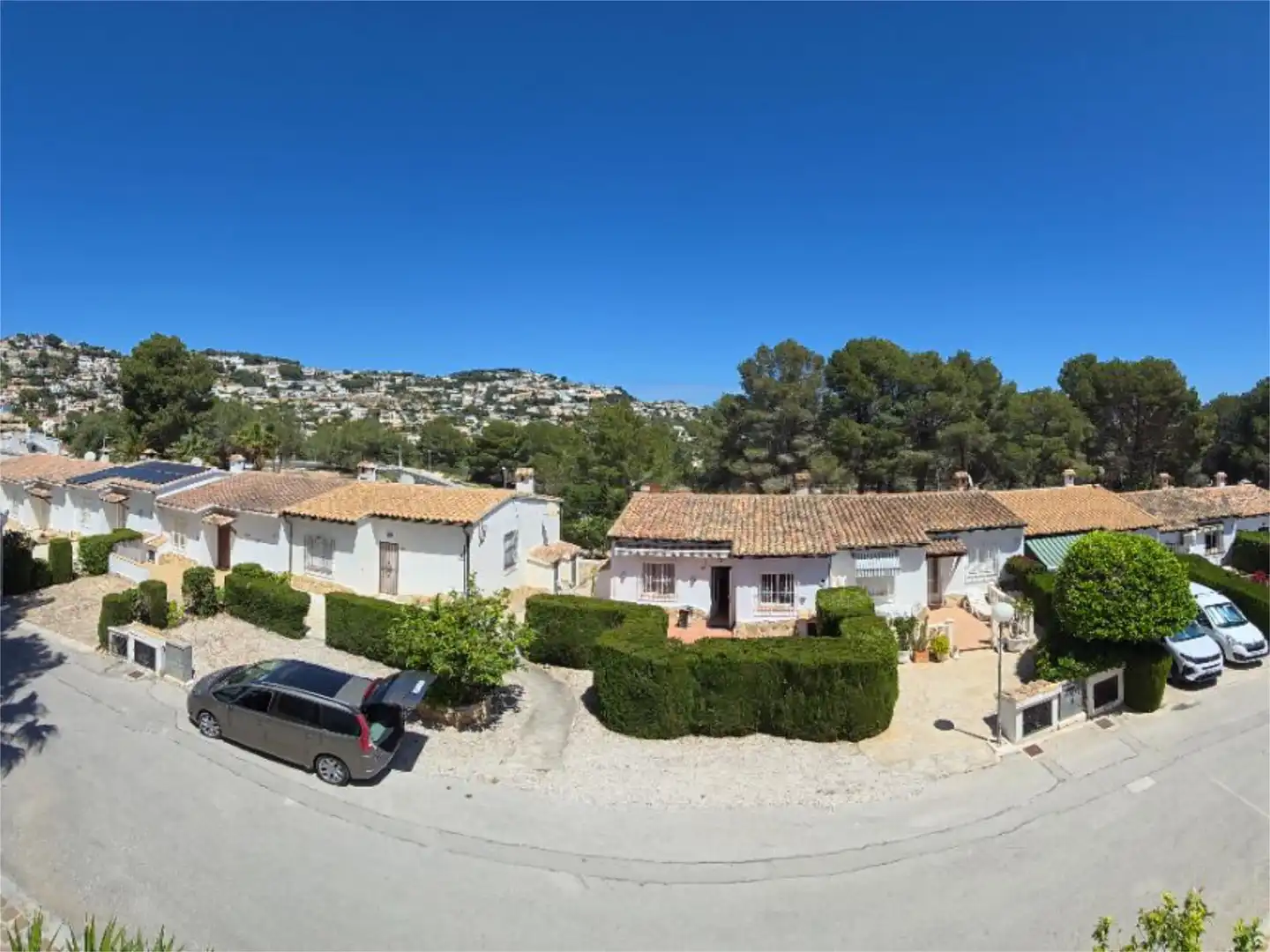 Detached homes for sale in Calle Río Duero, 62, Pinar del Advocat - Cometa Exterior view of Detached homes for sale in Moraira with Air Conditioner, Terrace and Swimming Pool