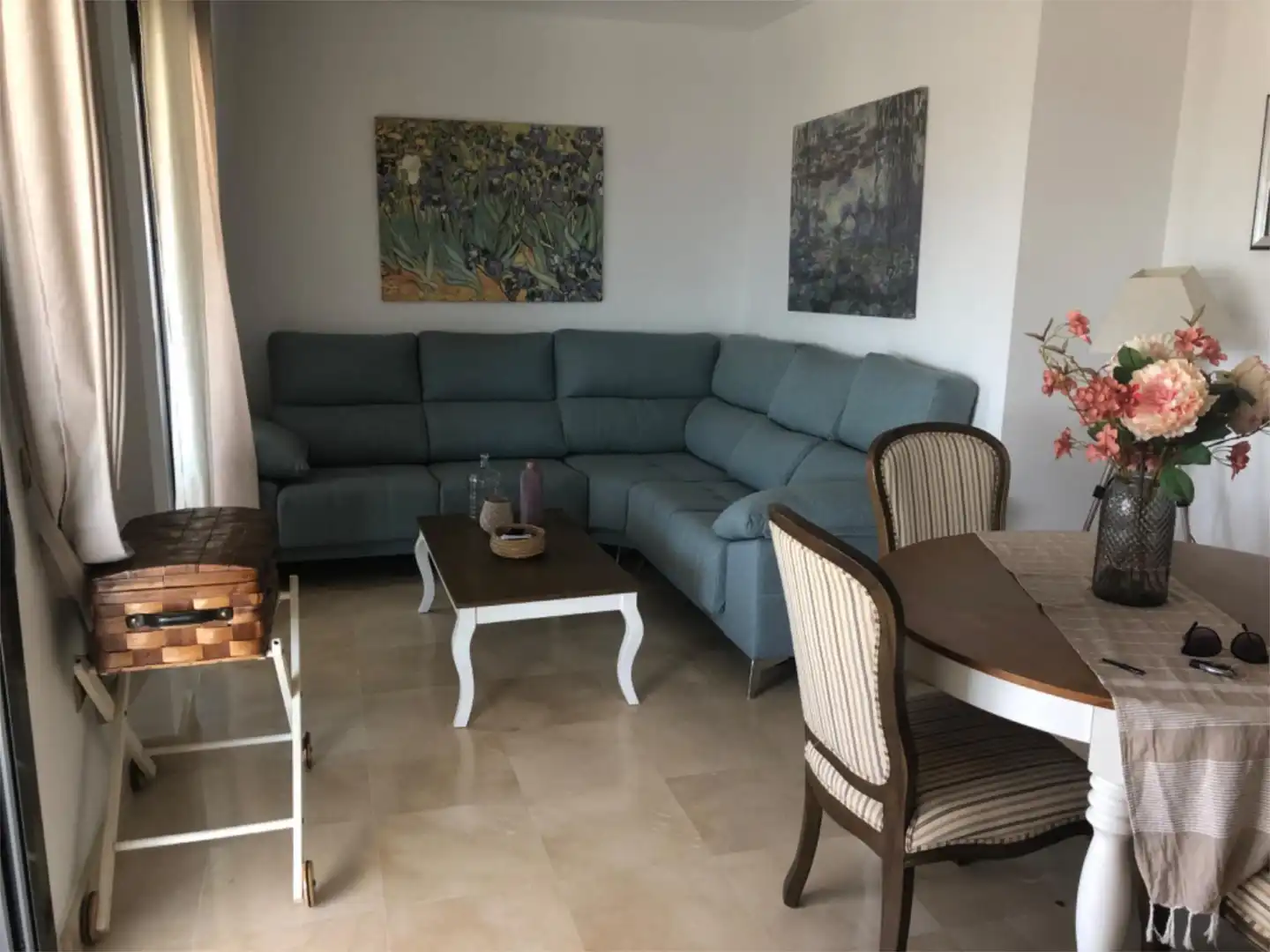 Wohnzimmer von Wohnung zur Miete in Barbate mit Klimaanlage, Heizung und Terrasse