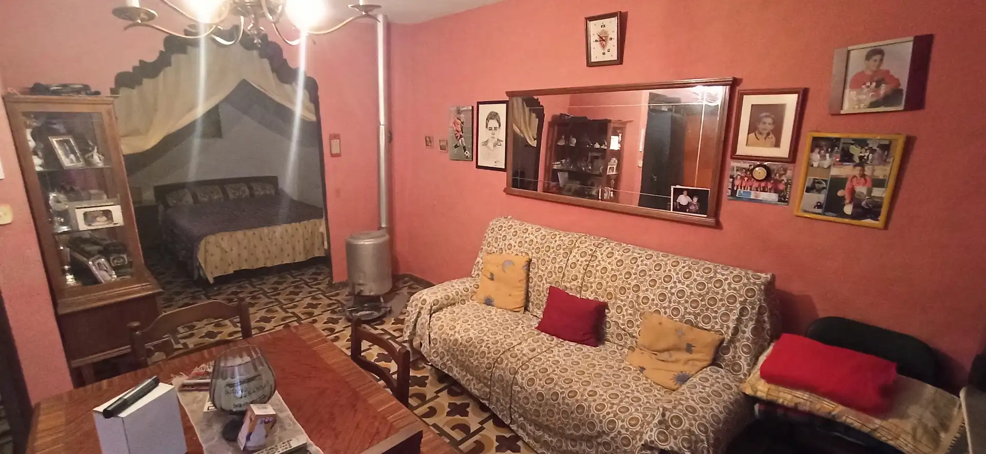 Casa adosada en venta en Calle las Eras, 5, Loscorrales Sala de estar de Casa adosada en venta en Loscorrales con Calefacción, Trastero y Amueblado