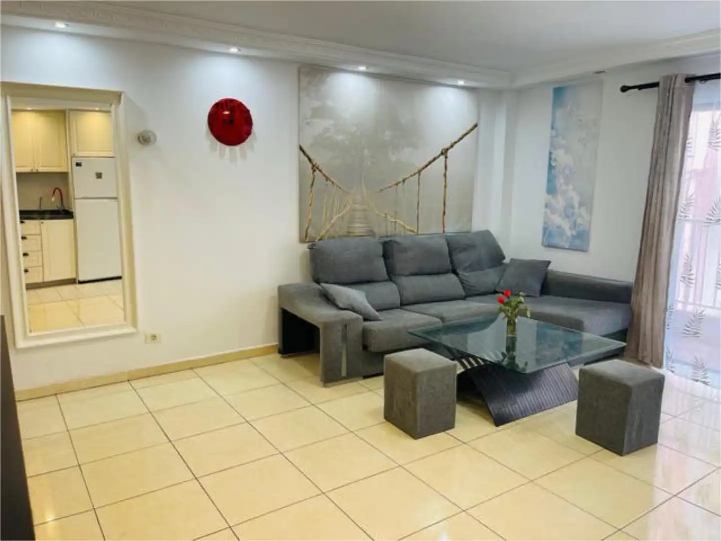 Sala d'estar de Apartament de lloguer en Arona amb Terrassa