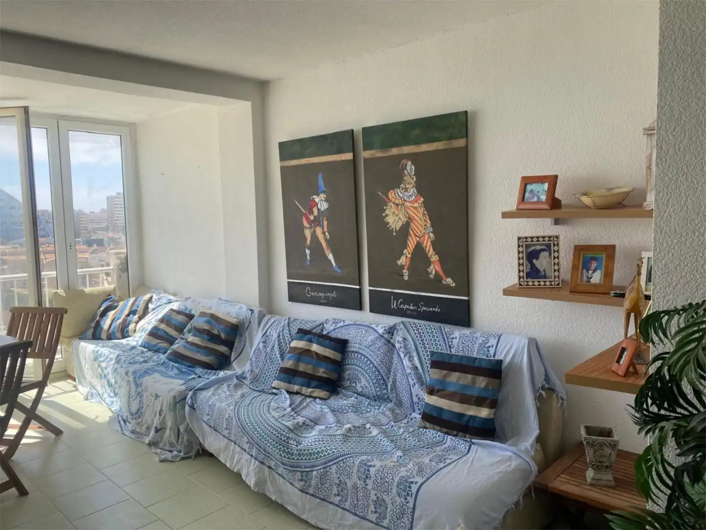Wohnung zum Verkauf in Avinguda de Les Gavines, 191, El Perellonet Wohnzimmer von Wohnung zum Verkauf in Valencia Capital mit Schwimmbad und Balkon