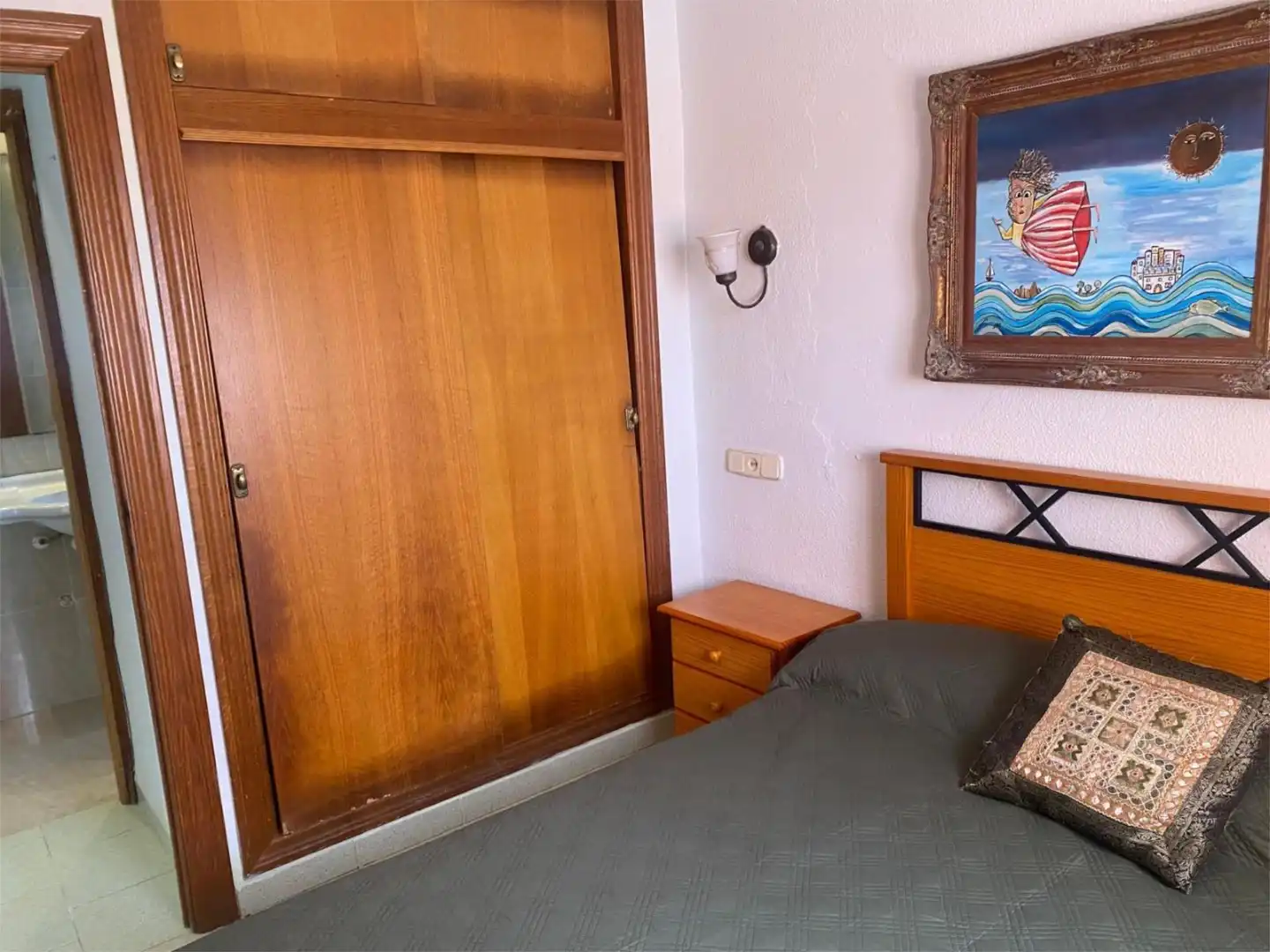 Wohnung zum Verkauf in Avinguda de Les Gavines, 191, El Perellonet Schlafzimmer von Wohnung zum Verkauf in Valencia Capital mit Schwimmbad und Balkon