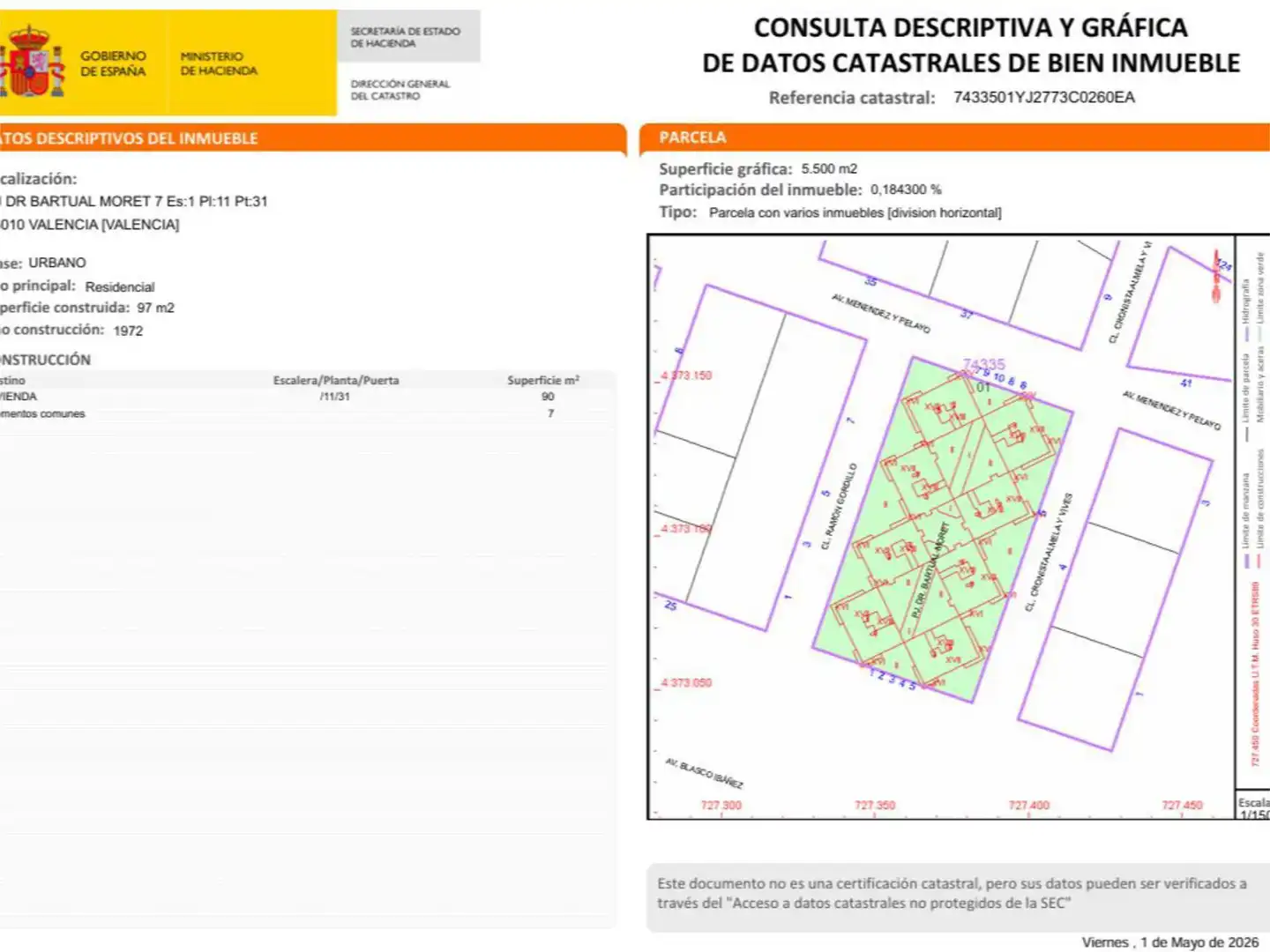 Flat for sale in Passatge Doctor Bartual Moret, 7, Ciutat Universitària Flat for sale in Valencia Capital with Air Conditioner