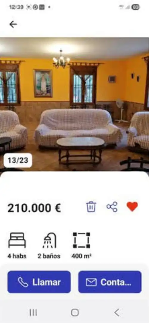 Casa adosada en venta en Alhambra Sala de estar de Casa adosada en venta en Alhambra con Jardín privado, Terraza y Piscina