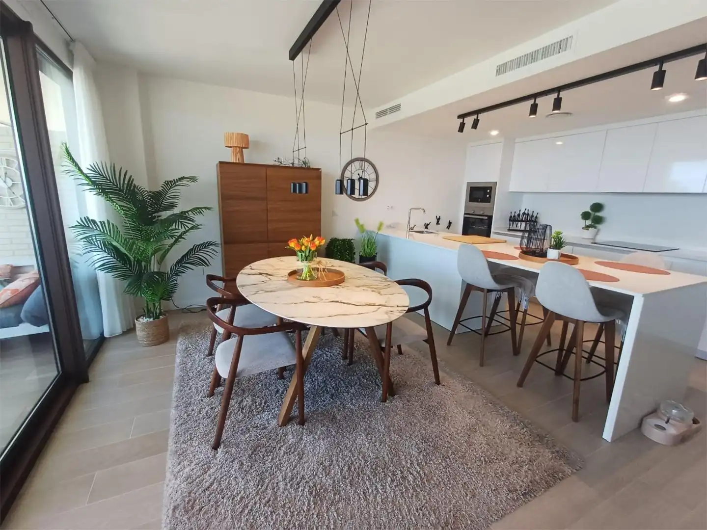 Piso en venta en Calle Bomilcar, 1, Playa Honda - Playa Paraíso Comedor de Piso en venta en Cartagena con Aire acondicionado, Calefacción y Terraza