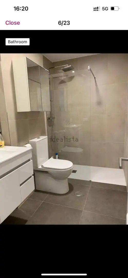 Wohnung zur Miete in Calle Ancla, Vistahermosa Badezimmer von Wohnung zur Miete in El Puerto de Santa María mit Klimaanlage, Privatgarten und Terrasse