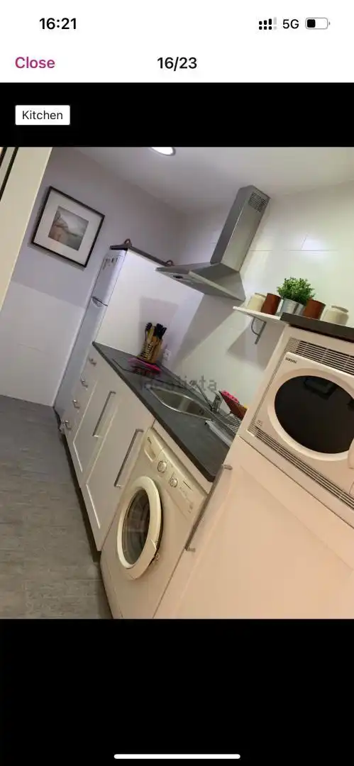 Wohnung zur Miete in Calle Ancla, Vistahermosa Küche von Wohnung zur Miete in El Puerto de Santa María mit Klimaanlage, Privatgarten und Terrasse