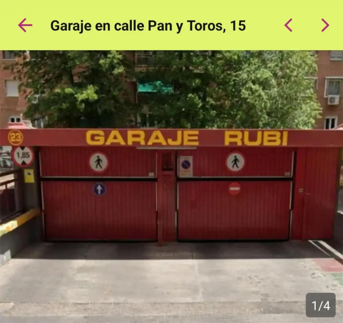 Parking de Garaje de alquiler en  Madrid Capital