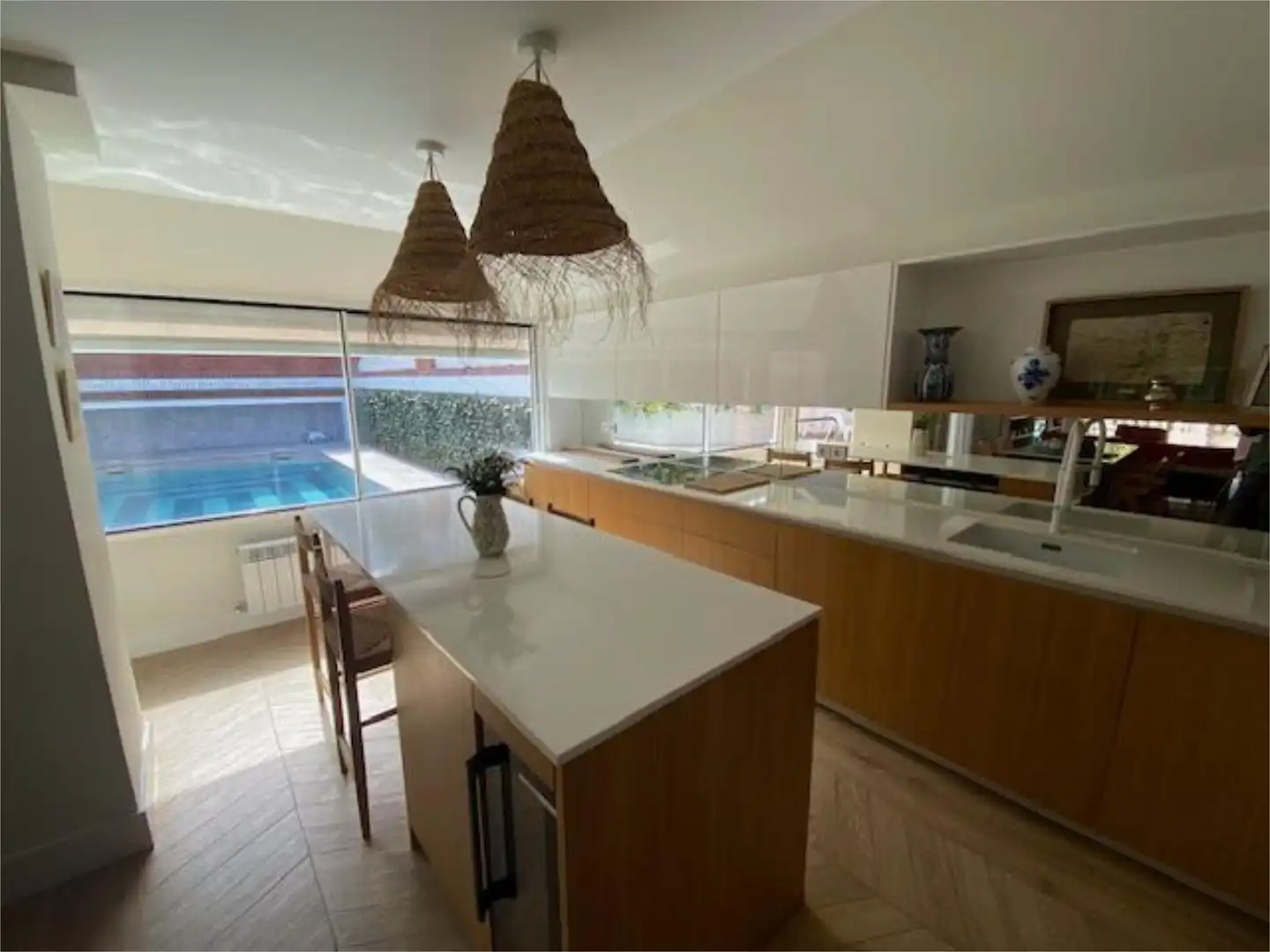 Kitchen of Flat for rent in Santander  with Heating, Private garden and Parquet flooring