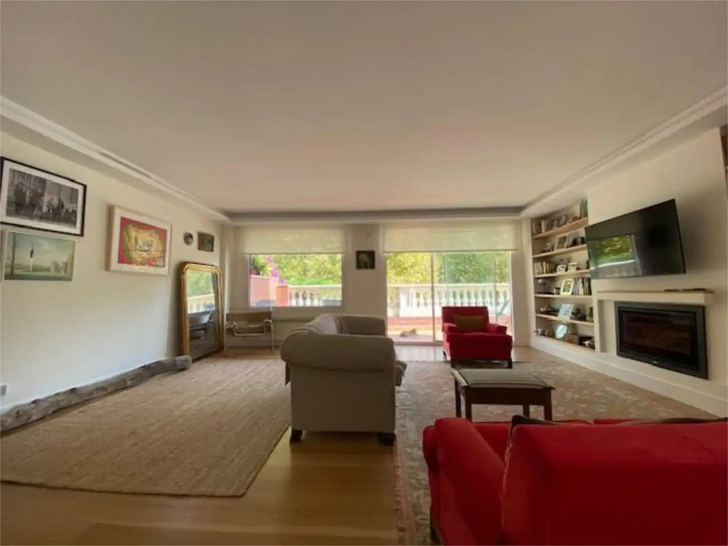Living room of Flat for rent in Santander  with Heating, Private garden and Parquet flooring
