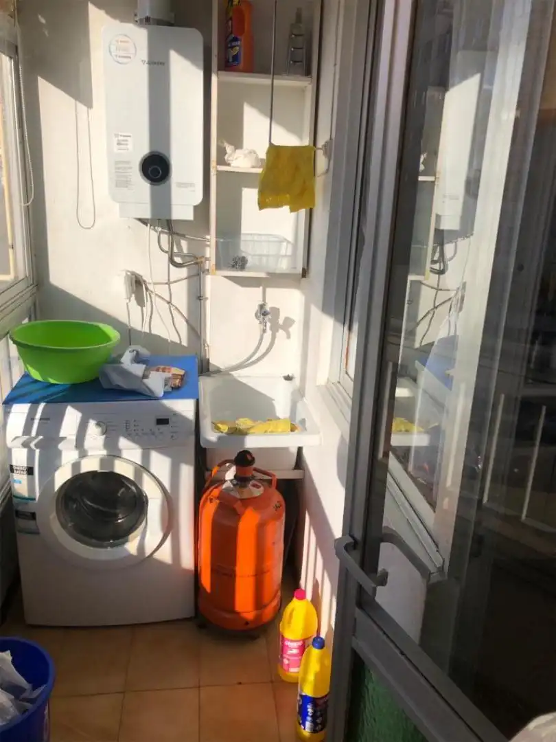 Balcony of Flat for rent in Ferrol  with Parquet flooring, Terrace and Furnished