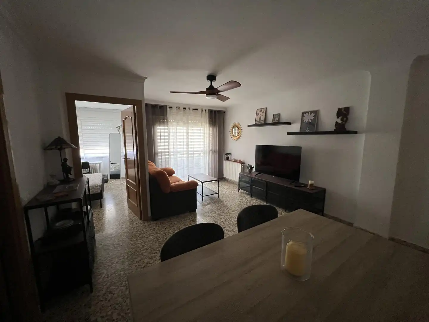Piso de alquiler en Calle de Pedrera Baja, 42, Plaza de Toros Sala de estar de Piso de alquiler en Ciudad Real con Calefacción, Terraza y Amueblado