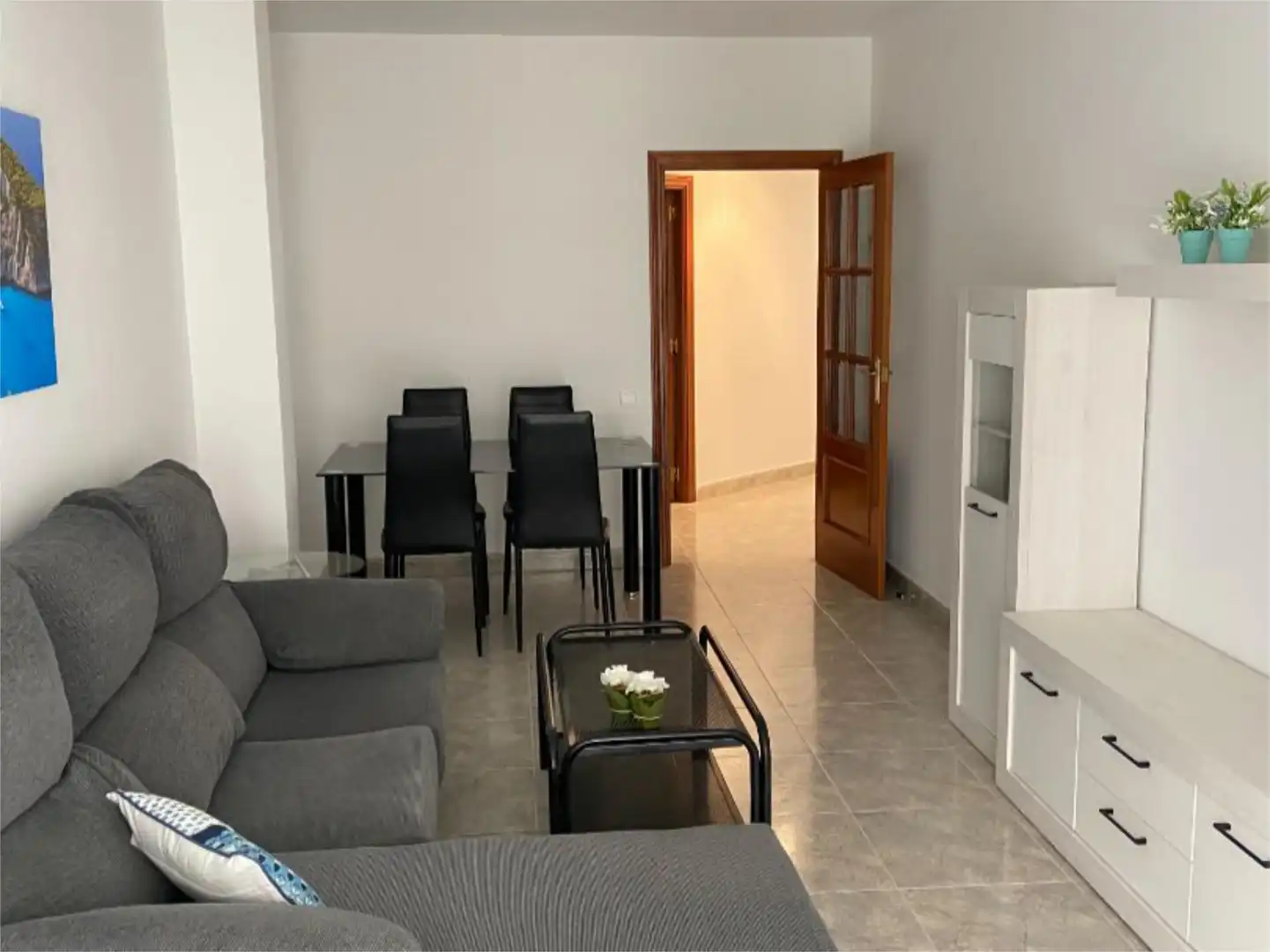 Piso de alquiler en Gran Via Sala de estar de Piso de alquiler en Logroño con Aire acondicionado, Calefacción y Amueblado