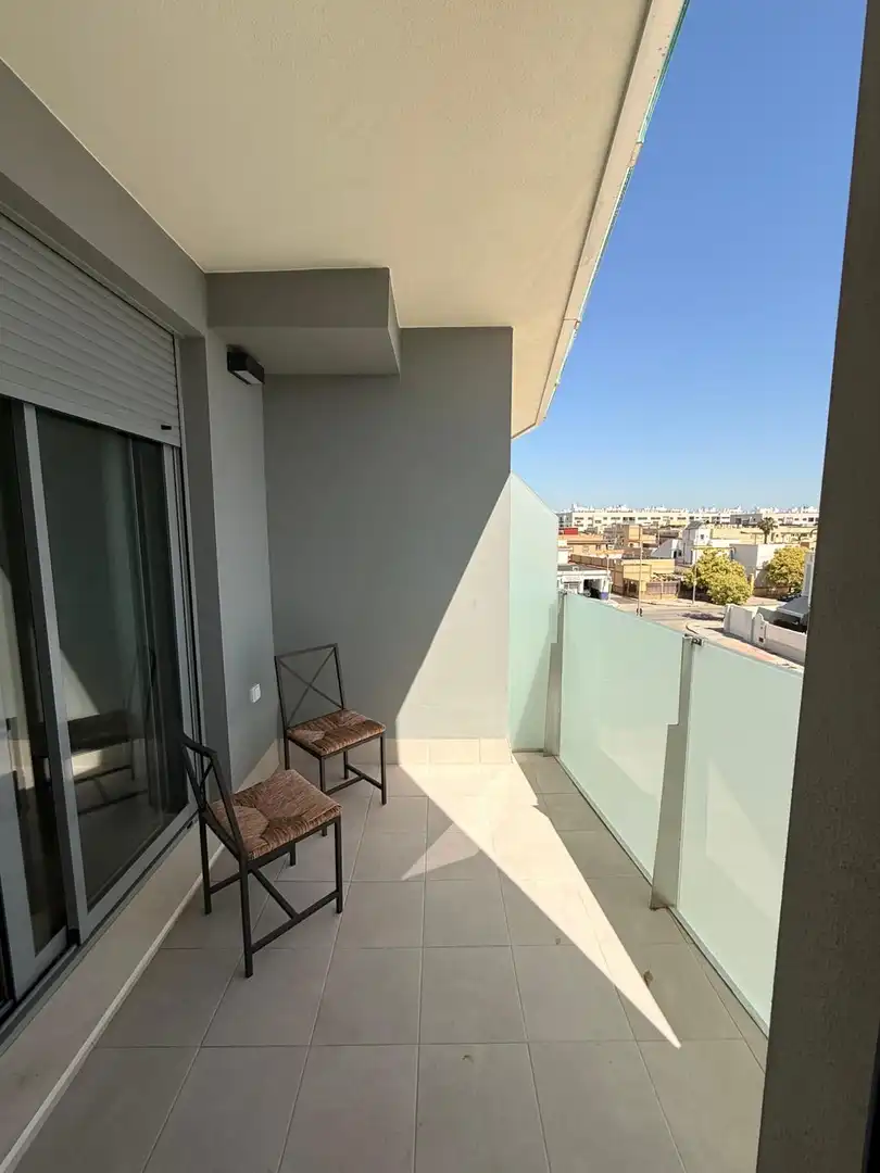 Terraza de Piso de alquiler en Jerez de la Frontera con Aire acondicionado, Calefacción y Jardín privado