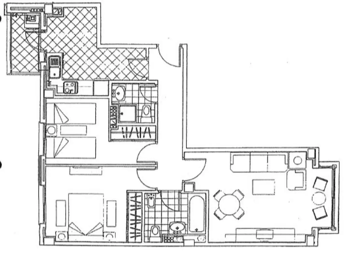 Flat for rent in General, 34, Casco Histórico de Barajas Flat for rent in Madrid with Air Conditioner, Private garden and Parquet flooring