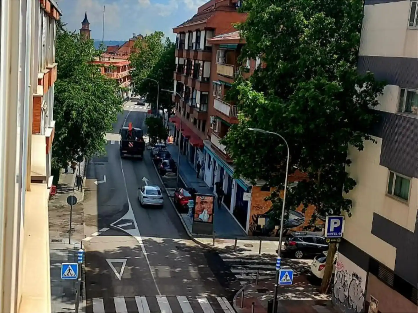 Flat for rent in General, 34, Casco Histórico de Barajas Exterior view of Flat for rent in Madrid with Air Conditioner, Private garden and Parquet flooring