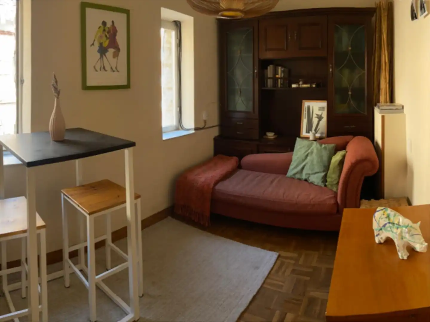 Room in Calle Cuartel de la Montaña, 2, Estación Living room of Flat for share in Ávila with Heating, Parquet flooring and Furnished