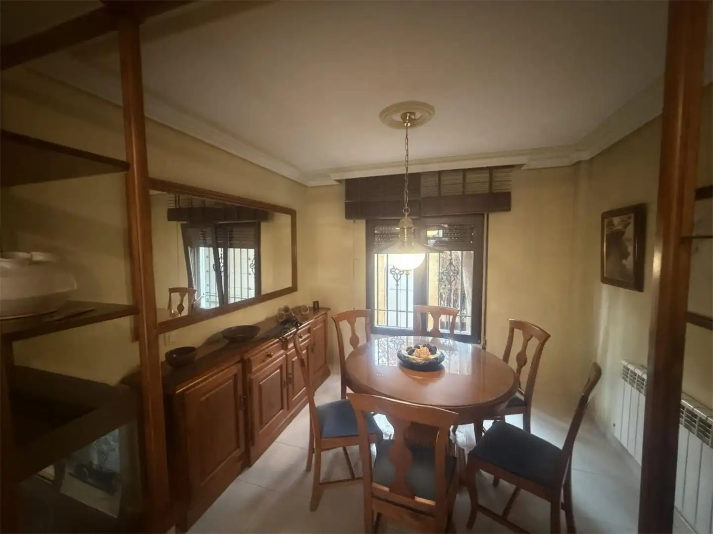 Dining room of Houses for rent in Almodóvar del Campo  with Air Conditioner, Heating and Private garden