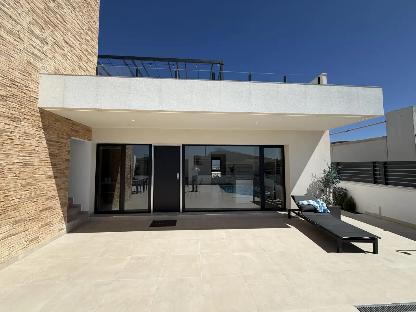 Casa adosada en venda a Lugar Molino Viejo, 4, La Pinilla - Las Palas Terrassa de Casa adosada en venda en Fuente Álamo de Murcia amb Aire condicionat, Terrassa i Piscina