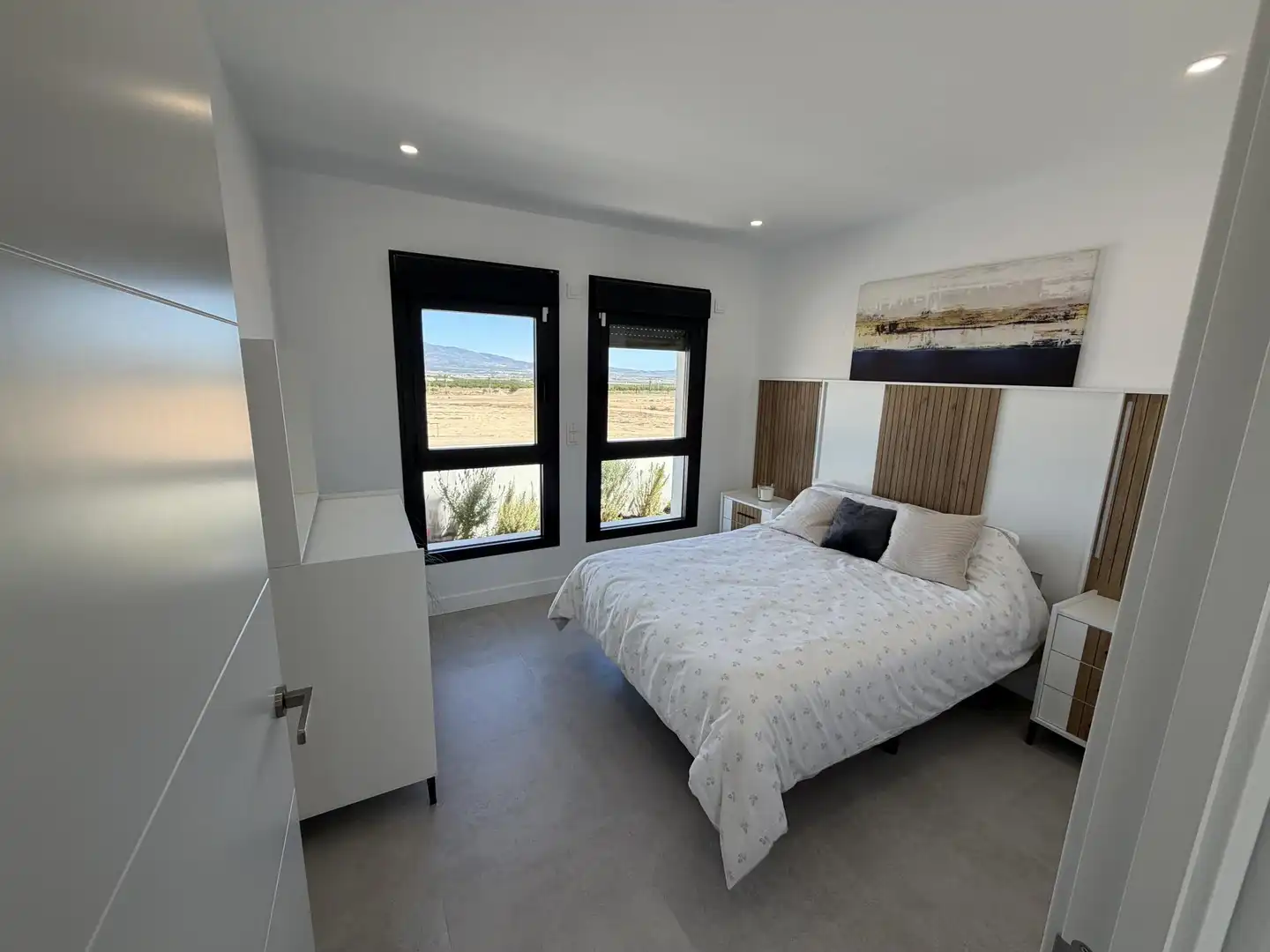 Casa adosada en venda a Lugar Molino Viejo, 4, La Pinilla - Las Palas Dormitori de Casa adosada en venda en Fuente Álamo de Murcia amb Aire condicionat, Terrassa i Piscina