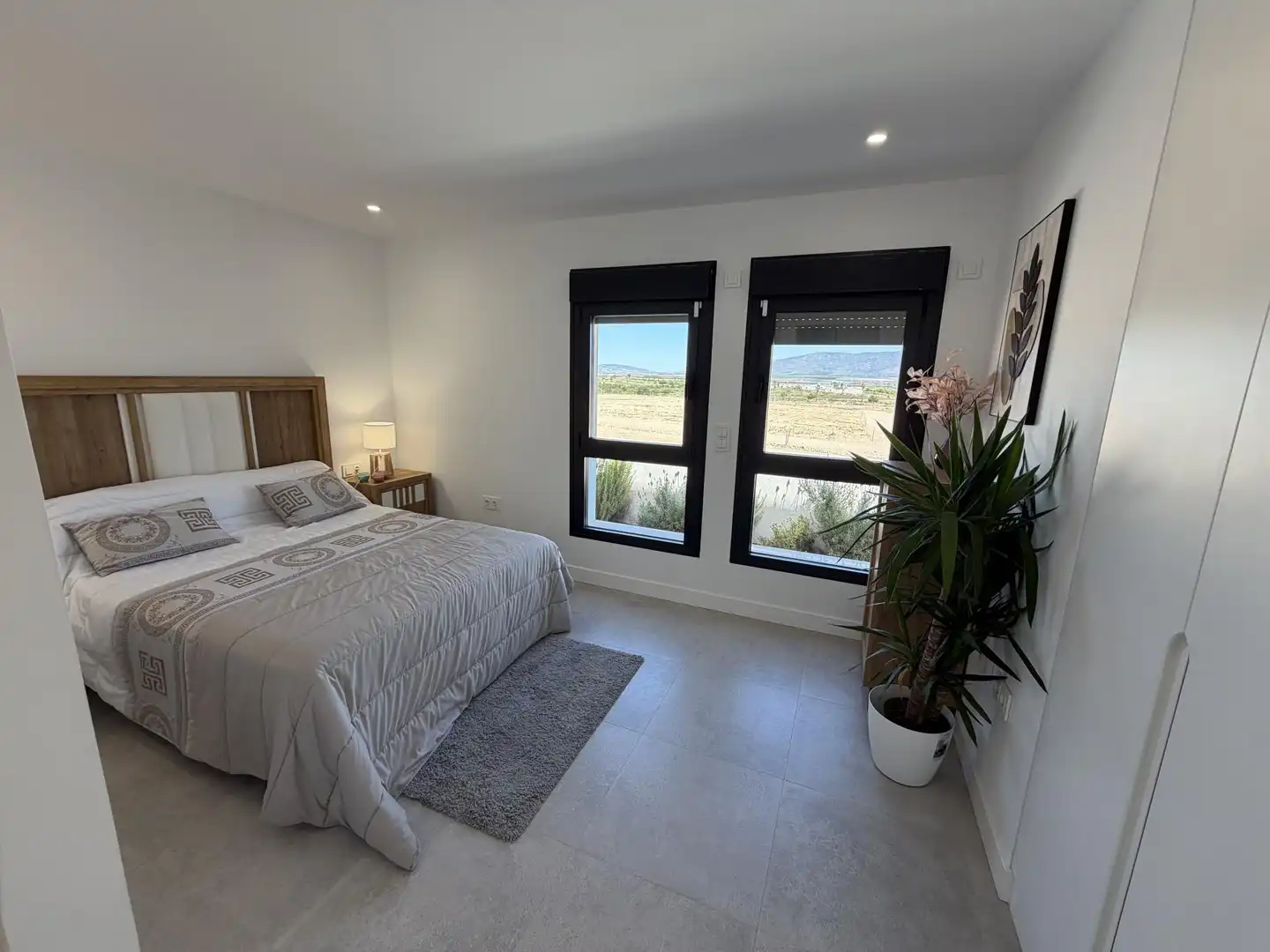 Casa adosada en venda a Lugar Molino Viejo, 4, La Pinilla - Las Palas Dormitori de Casa adosada en venda en Fuente Álamo de Murcia amb Aire condicionat, Terrassa i Piscina