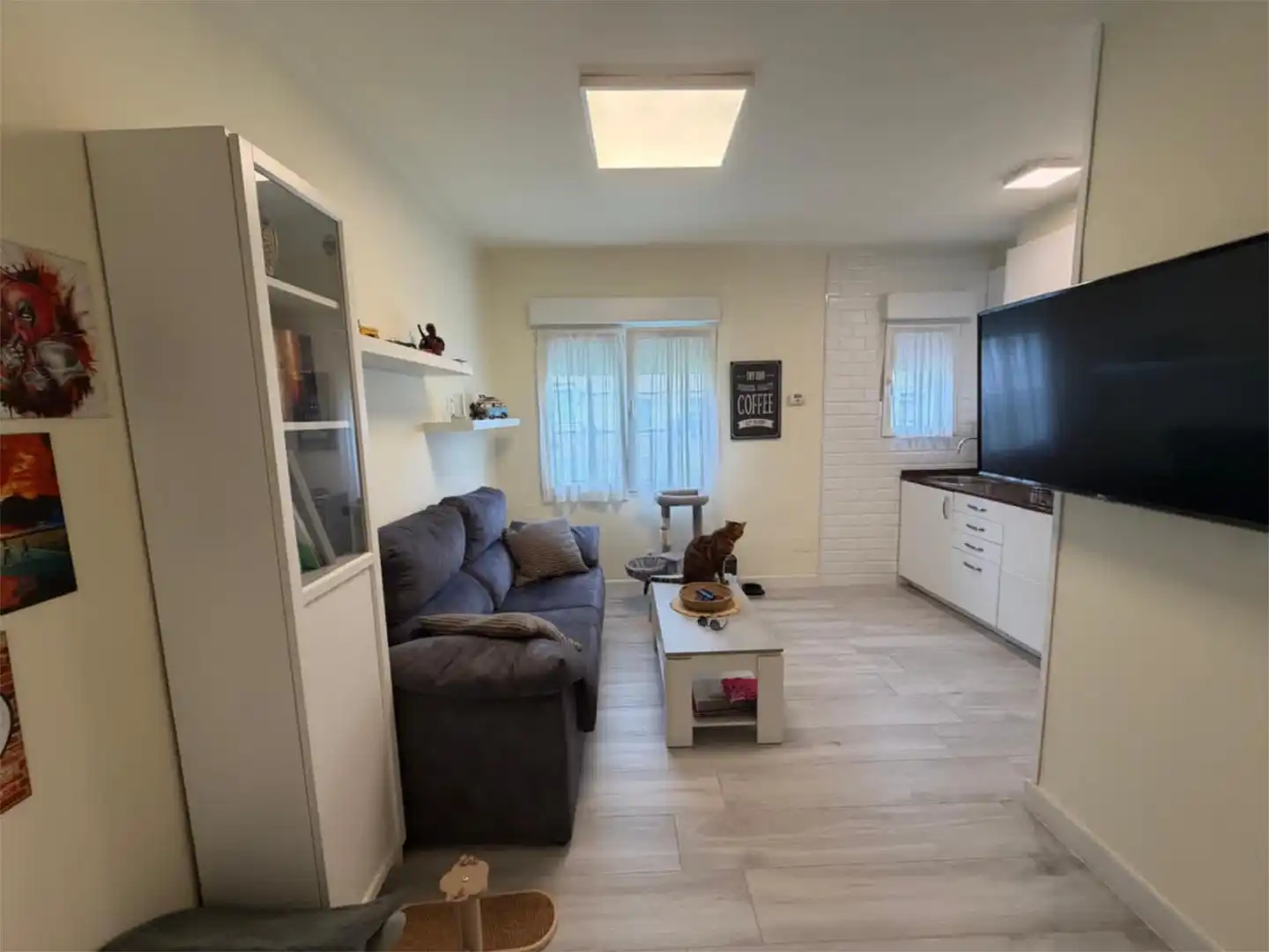 Sala de estar de Piso en venta en Gijón 
