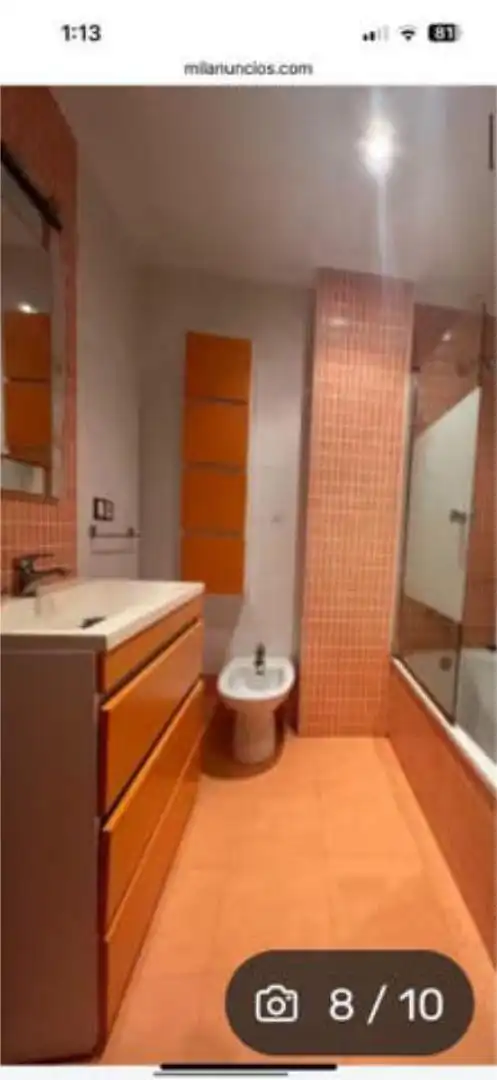 Flat for rent in Residencia - Abella Bathroom of Flat for rent in Lugo with Heating, Furnished and Pets allowed