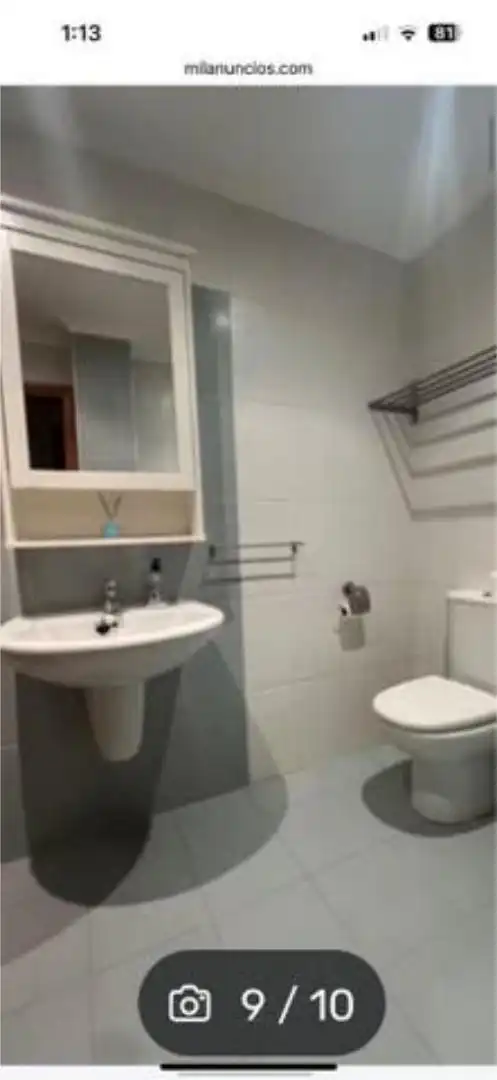 Flat for rent in Residencia - Abella Bathroom of Flat for rent in Lugo with Heating, Furnished and Pets allowed