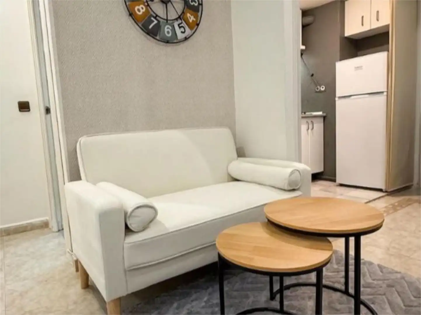 Sala de estar de Apartamento de alquiler en  Madrid Capital con Aire acondicionado