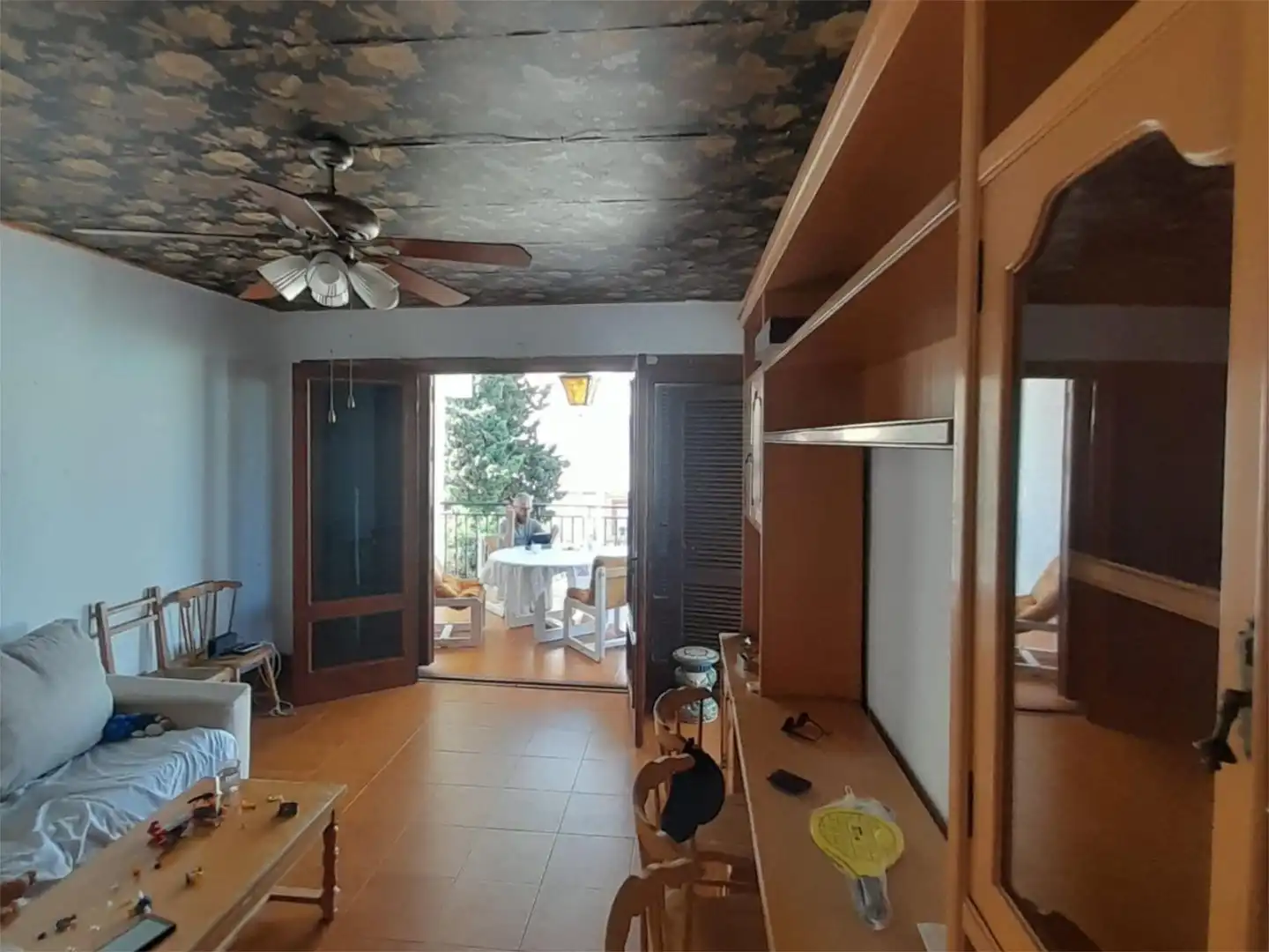 Wohnzimmer von Einfamilien-Reihenhaus zum Verkauf in Mazarrón mit Klimaanlage, Heizung und Privatgarten