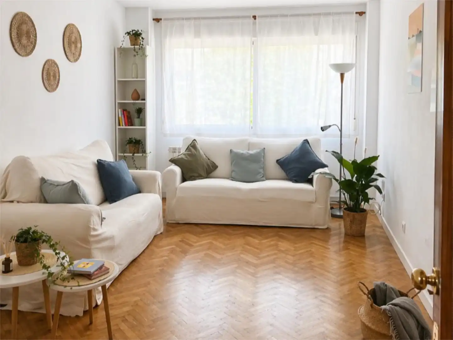 Flat for sale in Calle de Francisco Largo Caballero, 58, Norte Living room of Flat for sale in Alcobendas with Terrace and Swimming Pool