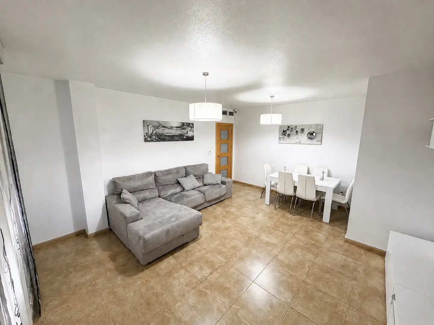 Flat for sale in Calle Sierra Espuña, 13, Sangonera la Verde Living room of Flat for sale in Murcia Capital with Air Conditioner, Swimming Pool and Balcony