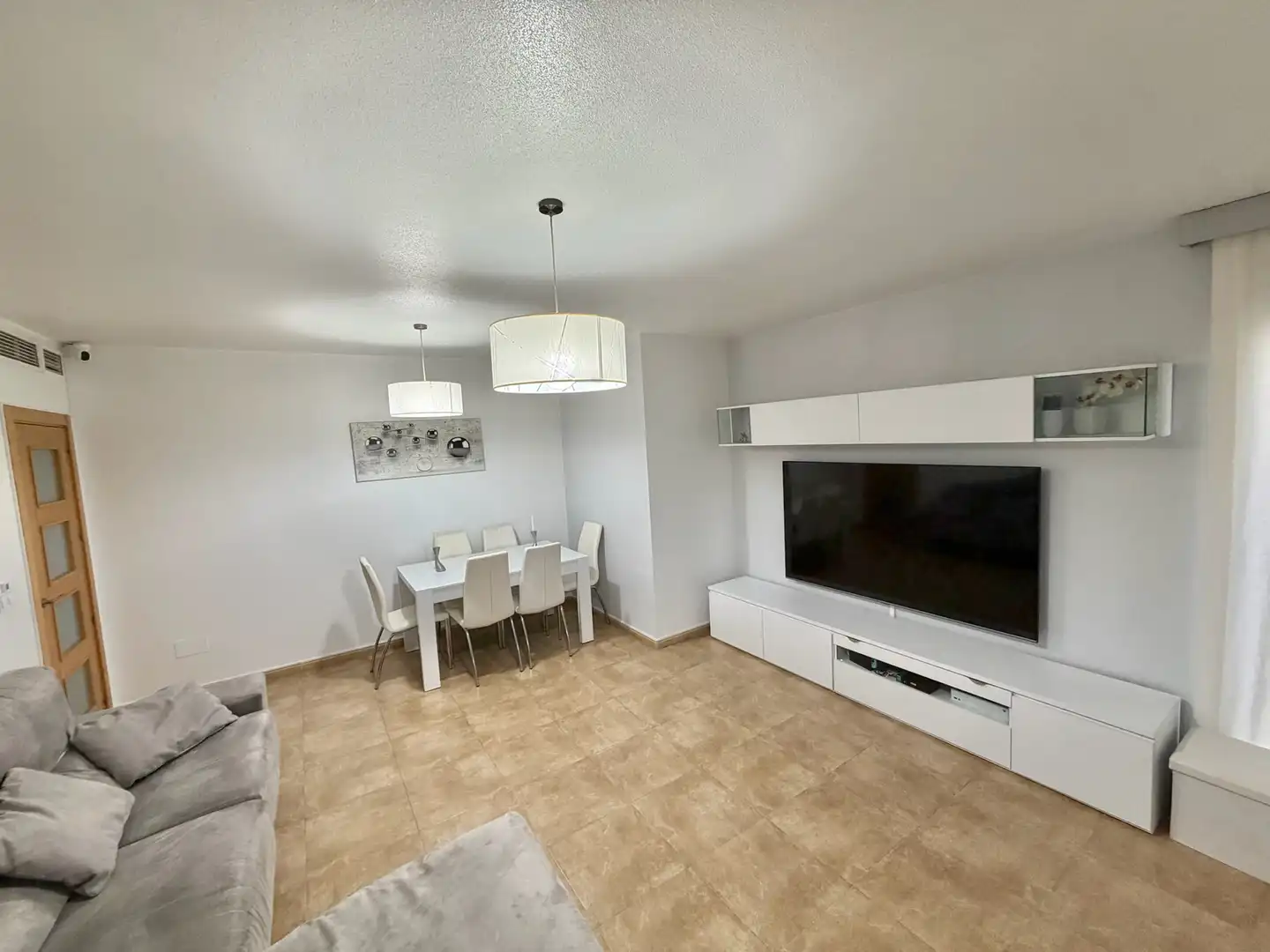 Flat for sale in Calle Sierra Espuña, 13, Sangonera la Verde Living room of Flat for sale in Murcia Capital with Air Conditioner, Swimming Pool and Balcony