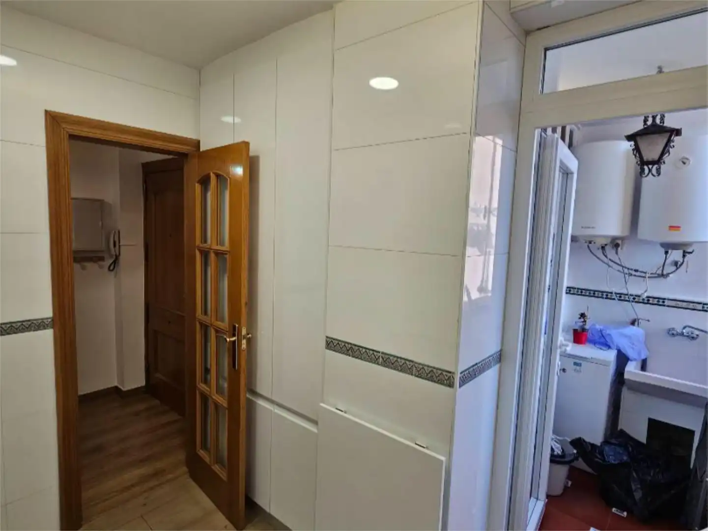 Kitchen of Flat for rent in Granada  with Air Conditioner, Heating and Parquet flooring