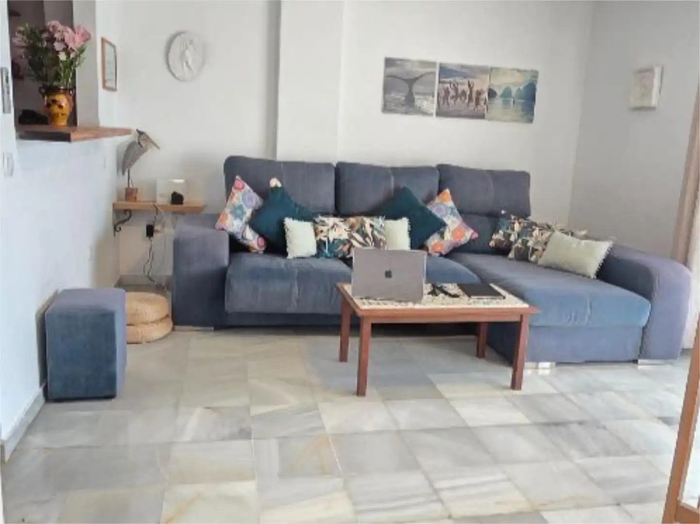 Sala de estar de Dúplex de alquiler en Estepona con Aire acondicionado, Calefacción y Amueblado