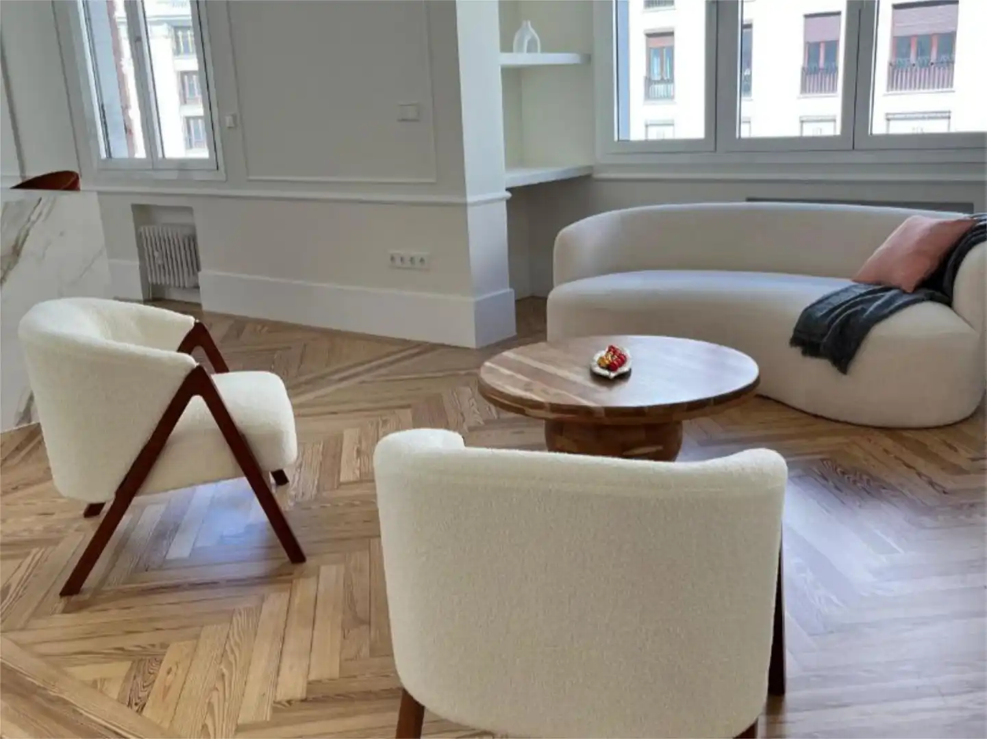 Living room of Flat for sale in  Madrid Capital  with Air Conditioner